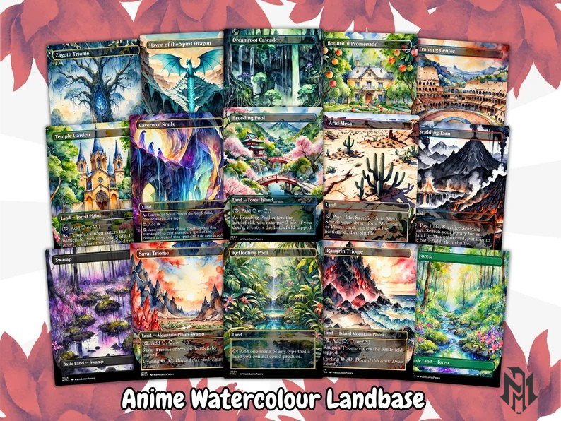 The Ur Dragon Anime Waifu Proxy Commander Deck Custom Proxy EDH Dragon Tribal English High Quality Cards MTG