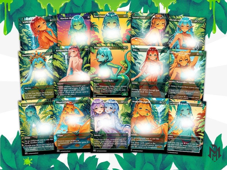 Ooze Tribal / Slime Storm Anime Waifu Proxy Commander Deck Special Edition Custom EDH Deck English High Quality Cards MTG