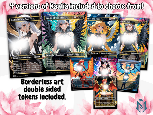 Kaalia of the Vast Anime Waifu Proxy Commander Deck Custom Proxy EDH Angel Demon Dragon English High Quality Cards MTG