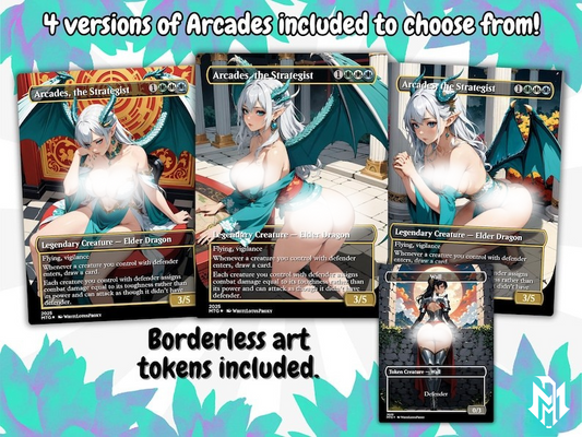 Arcades Walls/Butts Themed Defender Tribal Anime Waifu Proxy Commander Deck Custom Proxy EDH Defender English High Quality Cards MTG