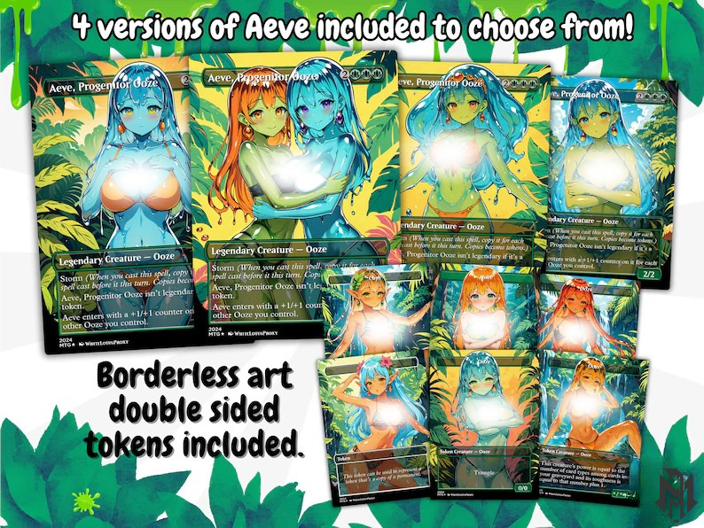 Ooze Tribal / Slime Storm Anime Waifu Proxy Commander Deck Special Edition Custom EDH Deck English High Quality Cards MTG