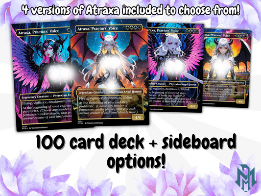 Atraxa SUPERFRIENDS Anime Waifu Proxy Commander Deck Custom Proxy EDH English High Quality Cards MTG