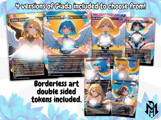 Giada Angels Anime Waifu Proxy Commander Deck Custom Proxy EDH Angel English High Quality Cards MTG