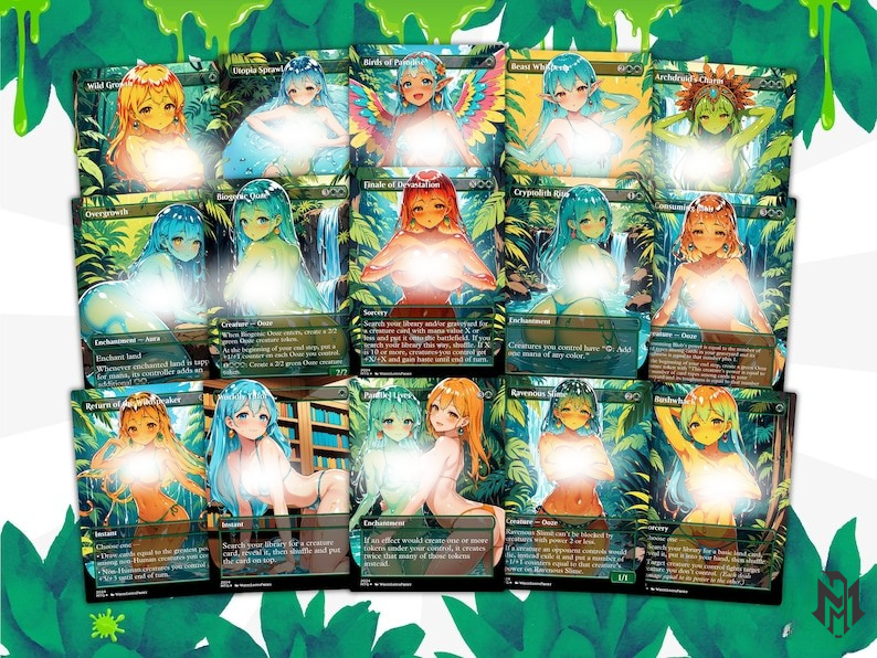 Ooze Tribal / Slime Storm Anime Waifu Proxy Commander Deck Special Edition Custom EDH Deck English High Quality Cards MTG