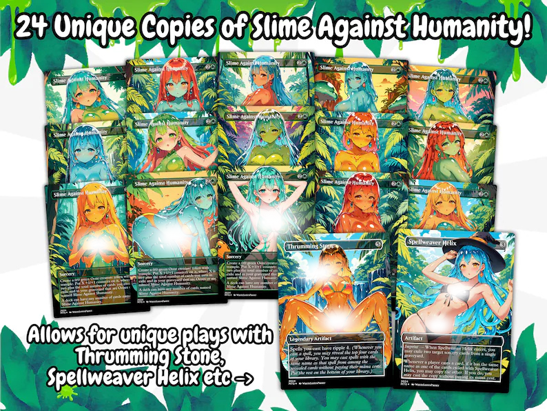 Ooze Tribal / Slime Storm Anime Waifu Proxy Commander Deck Special Edition Custom EDH Deck English High Quality Cards MTG